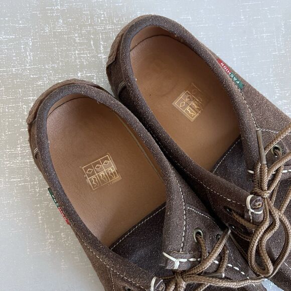 Womens Brown Suede Lace-Up Moccasin Comfort Shoes Loafers 40 / US 8.5 - Picture 5 of 13